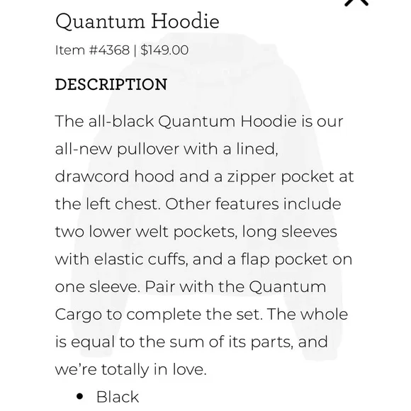 CAbi Quantum Black Hooded Jacket - Picture 4 of 8